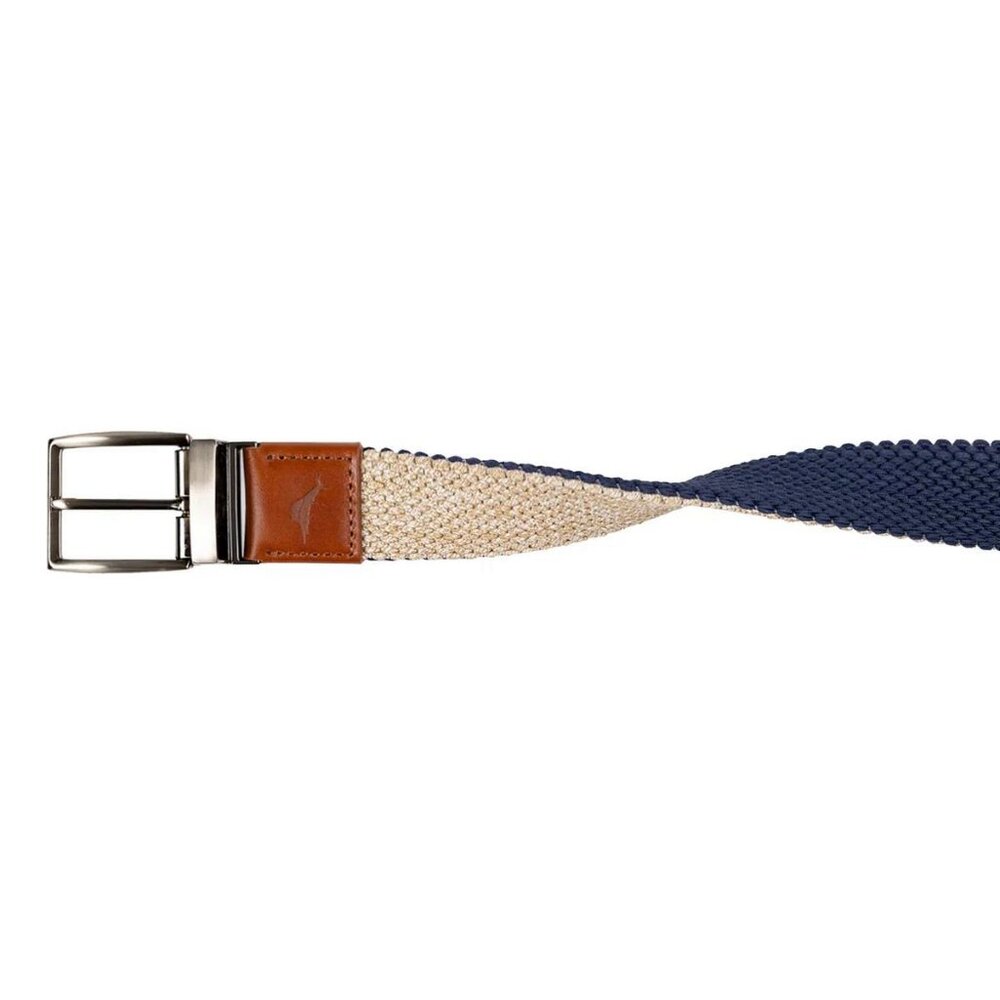 Tommy Bahama Men's‎ Stretch Braided Reversible Belt Colors: Tan reverses to Navy